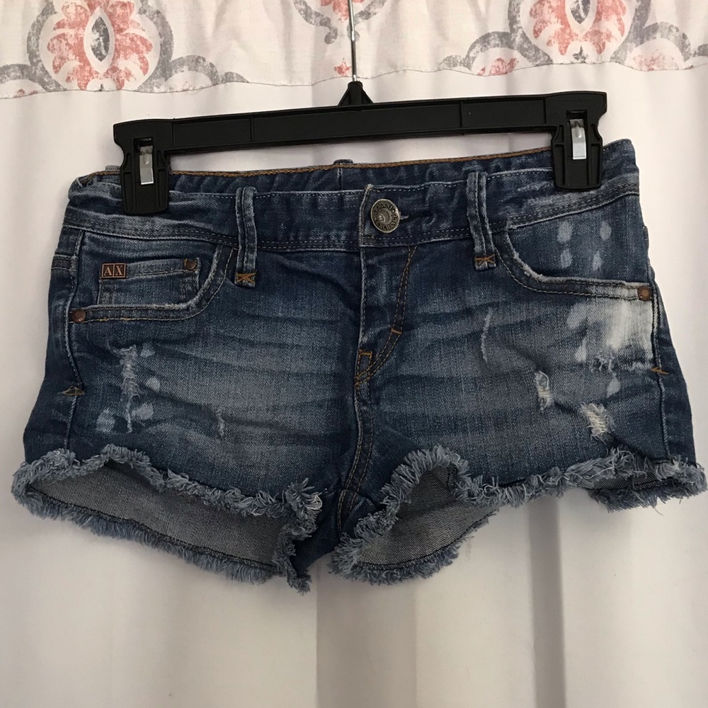 3/$25 Armani Exchange Denim Shorts 0P